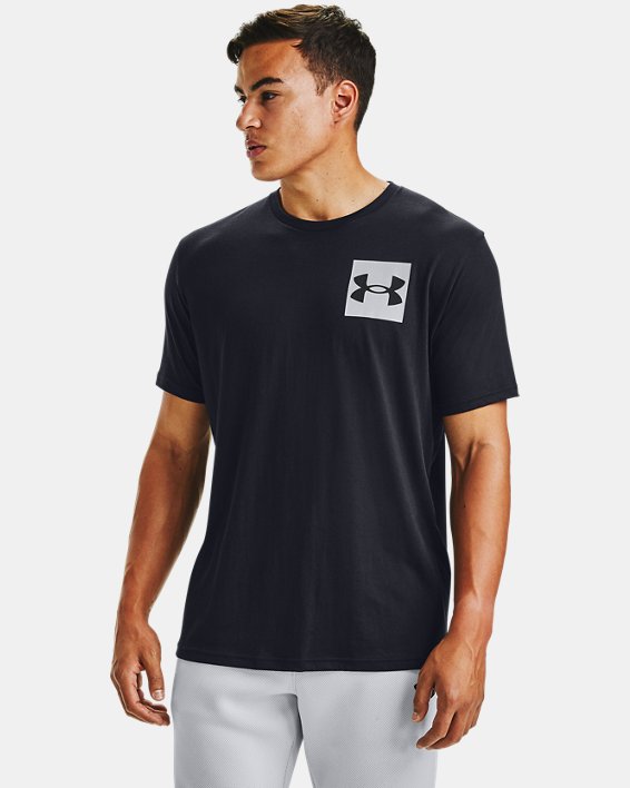 Under Armour Mens Inverse Box Logo Short-Sleeve Shirt 